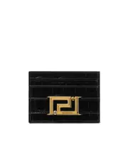 Versace Greca Goddess Embossed Cardholder One size Black