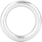 Welded O Ring, Stainless Steel Boat Marine Welded Ring, O Round Ring Polished Circle 12 x 50mm for Marine, Diving and Outdoor