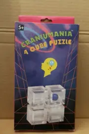CRANIUMANIA 4 CUBE PUZZLE NEW IN BOX VINTAGE