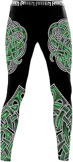 [Raven Fightwear] Men's Odin Nordic Leggings Spats MMA BJJ Black