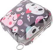 SECFOU Aunt's Towel Storage Bag Nursing Mat Pouch Small Period Pouch Sanitary Pad Pouch Sanitary Napkin Pouch Cartoon Period Pouch Sanitary Napkin Storage Bag Sanitary Napkin Bag