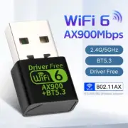 AX900 WiFi 6 Bluetooth WIFI 2-in-1 Mini USB 900Mbps 802.11AX Dongles USB Adapter