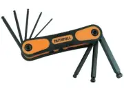 Faithfull - Ball End Hexagon Key Folding Set of 8 Metric (1.5-8mm) -