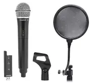 SAMSON Stage XPD2 USB Wireless Podcast Podcasting Microphone+Clip+Pop Filter