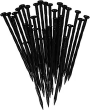 Happyyami 30pcs Landscape Stakes for Gardening Ground Durable Fixing Nails for Tents Canopies and Artificial Grass Securely Anchors Ground Cloth Place