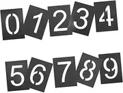 Anneome 1 Set Stencils Reusable Number Templates for Craft Painting Easy to Use Molds for Signs Address Marking