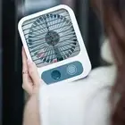 Portable Air Conditioner Fan USB Rechargeable Mini Air Cooler 3 Speeds