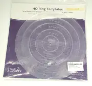 HandiQuilter HQ Ring Templates Gold Set for rulerwork