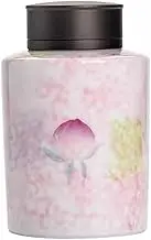 Potteryceramic jar Tea Canister Ceramic Household Sealed Can, Glaze Painted Tea Warehouse, Tea Storage Can, Handmade Ceramic Tea Can Tea Organizer