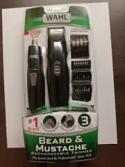 Wahl Nose Ear Sideburns Beard Mustache Hair Precision Rechargeable Trimmer New