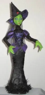 "Gwendolyn, The Glamour Witch" Cloth Doll Pattern By Arley Berryhill