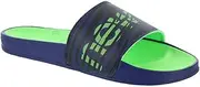[New Balance] Men's 200 V1 Slide Sandal, Victory Blue/Vibrant Spring/Eclipse, 12