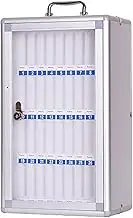 Cell Phone Locker Portable Aluminum Alloy Cell Phones Storage Cabinet, with Lock and Handle for Office Classroom Conference Room Can be Carried by Hand