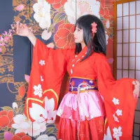 在飛比找蝦皮購物優惠-陰陽師櫻花妖和服Cosplay 手遊式神陰陽師櫻花妖 Onm