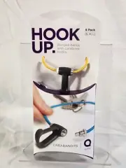 Quirky Hook Up 6 Pack Bungee Bands with Carabiner Hooks - NEW Fast Shipping
