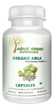 Amla Powder Organic Capsule Indian Gooseberry Hair & Skincare Herbal Amala