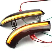 Turn Signal Light, Car Side Mirror Flashing Light Repeater Blinker Rear View Mirror Lamp, Compatible with VW Golf 5 / Je-TTA MK5 / Pa-ssat B5.5(Yellow)