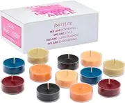PartyLite Tea Lights Sampler, Passionate & Happy with Optimistic Scented Candles, Gift Set of 12, Aromatherapy with up to 4 to 6 Hours Burn Time, Ideal for Home Decor, Holiday Gifting and Celebration