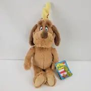 Aurora Grinch MAX Dog/Reindeer Plush 12" Doll Dr Seuss Christmas, Seated