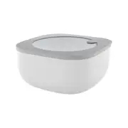 Guzzini Store & More 1.9L Square Shallow Airtight Container w/ Lid Dark Grey