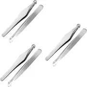 3sets Reusable Nose Hair Tweezers Nasal Clippers for Hair Removal Lightweight and Portable for Home Salon Use 2pcs*3