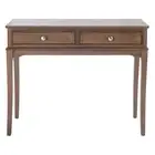 SAFAVIEH Opal 13 in. Brown Rectangle Wood Console Table with Drawer
