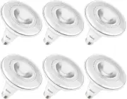 Sunco 6 Pack Outdoor LED Flood Light, Waterproof PAR38 Dusk to Dawn Bulb, 1250 L