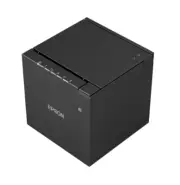 Sleek 3" Thermal Receipt Printer, USB-A, USB-B, USB-C and Ethernet Interface, Bl