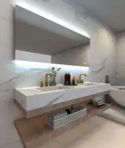 Remer Miro DB 1200mm x 700mm Bathroom Mirror LED Lighting with Bluetooth Speaker