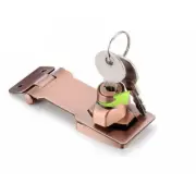 Reliable Locking Mechanism Keyed Hasp Locks for Cabinets and Small Doors