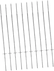 JOINPAYA 10Pcs Reusable Stainless Steel Barbecue Skewers Comfortable Grip High Temperature Resistant BBQ Needle Sticks for Family Dinners Outdoor Grilling Activities