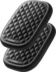 VAYDEER Ergonomic Wrist Rest Pad Armrest Pad Elbow Rest Pad Relieve Elbow Pain Computer Armrest Arm Wrist Rest Support Mouse Pad for Desk(6.3X4.3X0.76inches Black,2 Pcs)