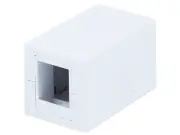 1-Port Keystone Jack Surface Mount Box One Hole SMB Housing RJ45 RJ12 RJ11 White