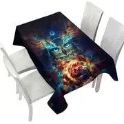 Cool Art Aurowla Space Owl Tablecloth