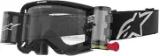 Alpinestars Vision 8 Goggles Roll Offs Corp Black w Clear Lens