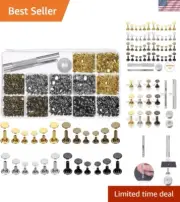 Leather Craft Essentials: 480 Double Cap Rivets with Setting Tools – Great Value
