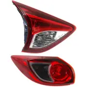 Tail Light Set For 2013-2016 Mazda CX-5 LH Inner Outer Clear/Red/LED CAPA (for: Mazda)