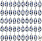 diyalo Miraculous Medal/St. Benedict/Crucifix Cross Charms Pendant for DIY Rosary Necklace Jewelry Making Prayer Beads Part