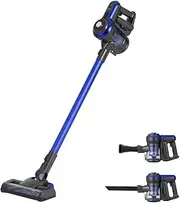 [Devanti] Cordless Vacuum Cleaner, Stick Vacuum Handheld Hand Held Strong Suction Bagless Brushless Handstick Stick Recharge 250W Compact Dustbuster Sweeper Dust Buster Portable for Home Car Stairs