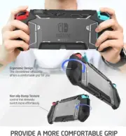For Nintendo Switch TPU Grip Protective Cover Case Ergonomic Design Comfort Grip