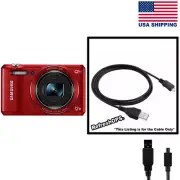 Samsung WB37F 16.2 MP WiFi Digital Camera USB Cable Transfer Cord Replacement