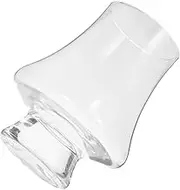 HOMOBABE Whiskey Cup Glass Engraved Iced Glass Set of 4 Mushroom Shape Stylish and Functional Drinkware