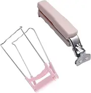 [Cabilock] Dish Gripper 1 Set Bowl Chuck Kitchen Tongs Retriever Gripper Clips Cooking Pot Gripper Tongs Paint Tray Liners Disposable Gripper Silica Gel Pink Bowl Remover Anti-Scald