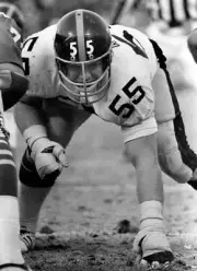 Offensive Tackle Jon Kolb Of The Pittsburgh Steelers Nfl 1976 OLD PHOTO 1