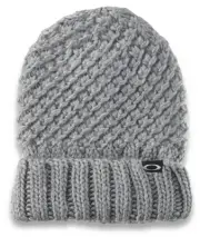 Oakley Mix Yarn Beanie - NWT Womens One Size Alloy - #44362-B1