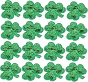 Operitacx 1 Set Shamrock Clothes Patches Green Sequin Embellishments for Patrick's Day Creative Clothing Accessories for Fashion DIY and Unique Outfits
