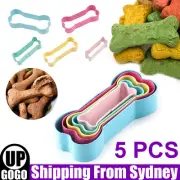 5X Stainless Steel Dog Bone Cookie Cutter Biscuit Fondant Pastry Baking Tools AU