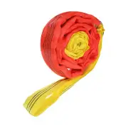 1 Pcs Lifting Slings Straps Polyester 12ft Flexible Eye Slings(6613lbs) Yellow