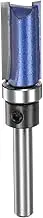 uxcell Pattern Flush Trim Router Bit 1/4" Shank 1" Cutting Length 1/2" Cutting Dia with Top Bearings Straight Precise Cutting Woodworking Milling Cutter Tool for Trimming