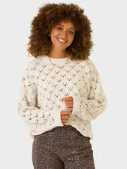 Womens Chenille Knit Jumper